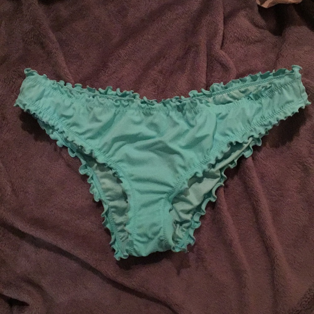 Ruffle turquoise cheeky bottoms